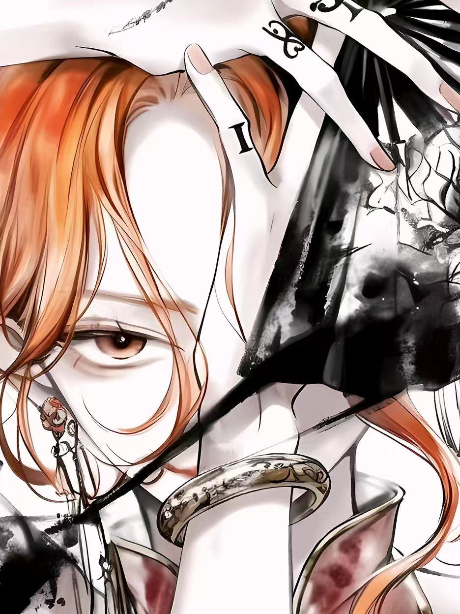 Framed Nami Ink Painting One Piece Art Print