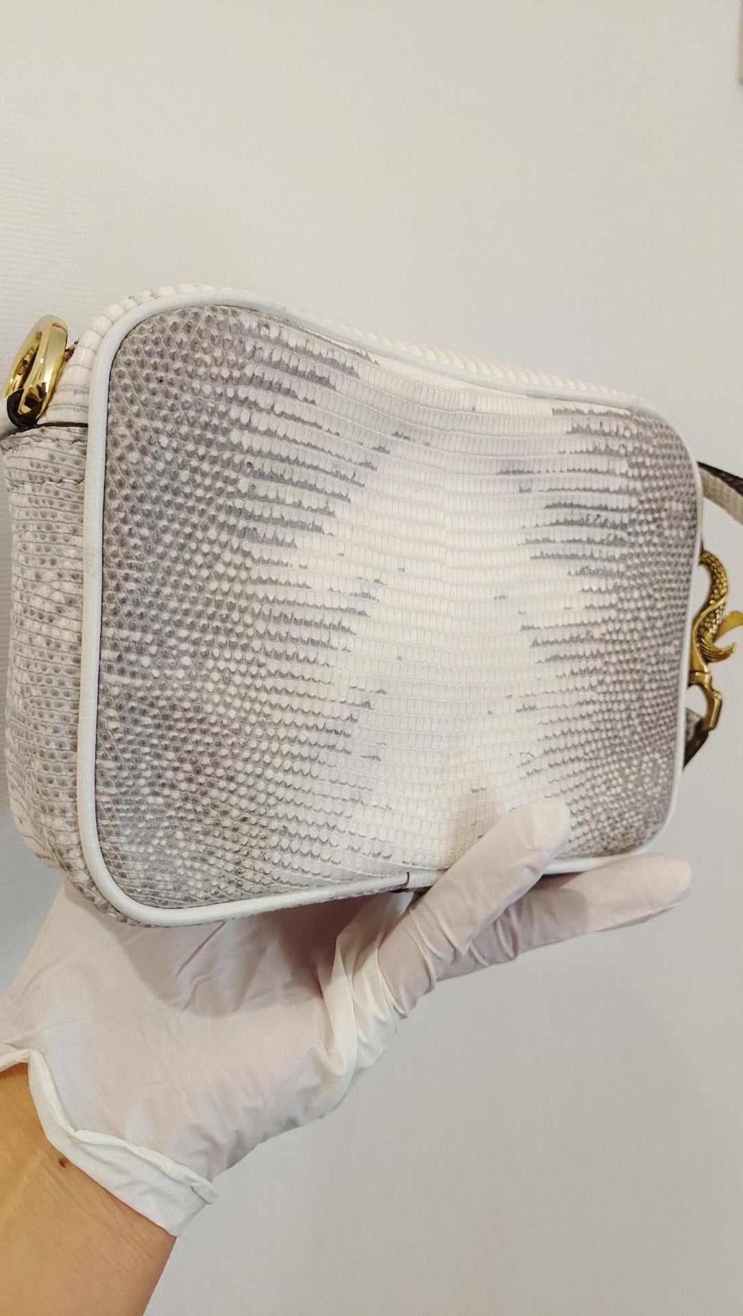 Himalayan-Echsenleder Clutch Schultertasche