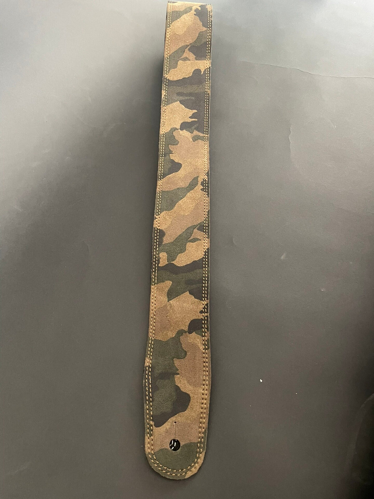Handmade Italian Leather Camouflage Guitar and Bass Strap