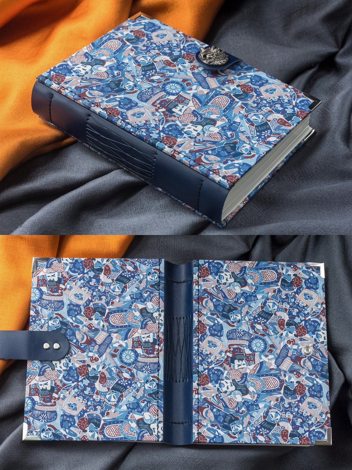 Handcrafted Notebook with Liberty Fabric Cover