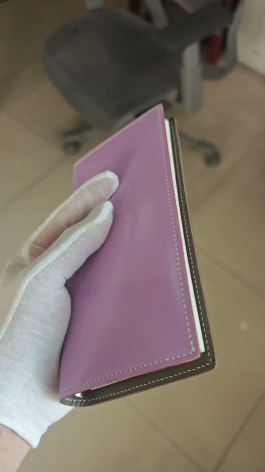 A6S ミニマル レザー6穴リングバインダー