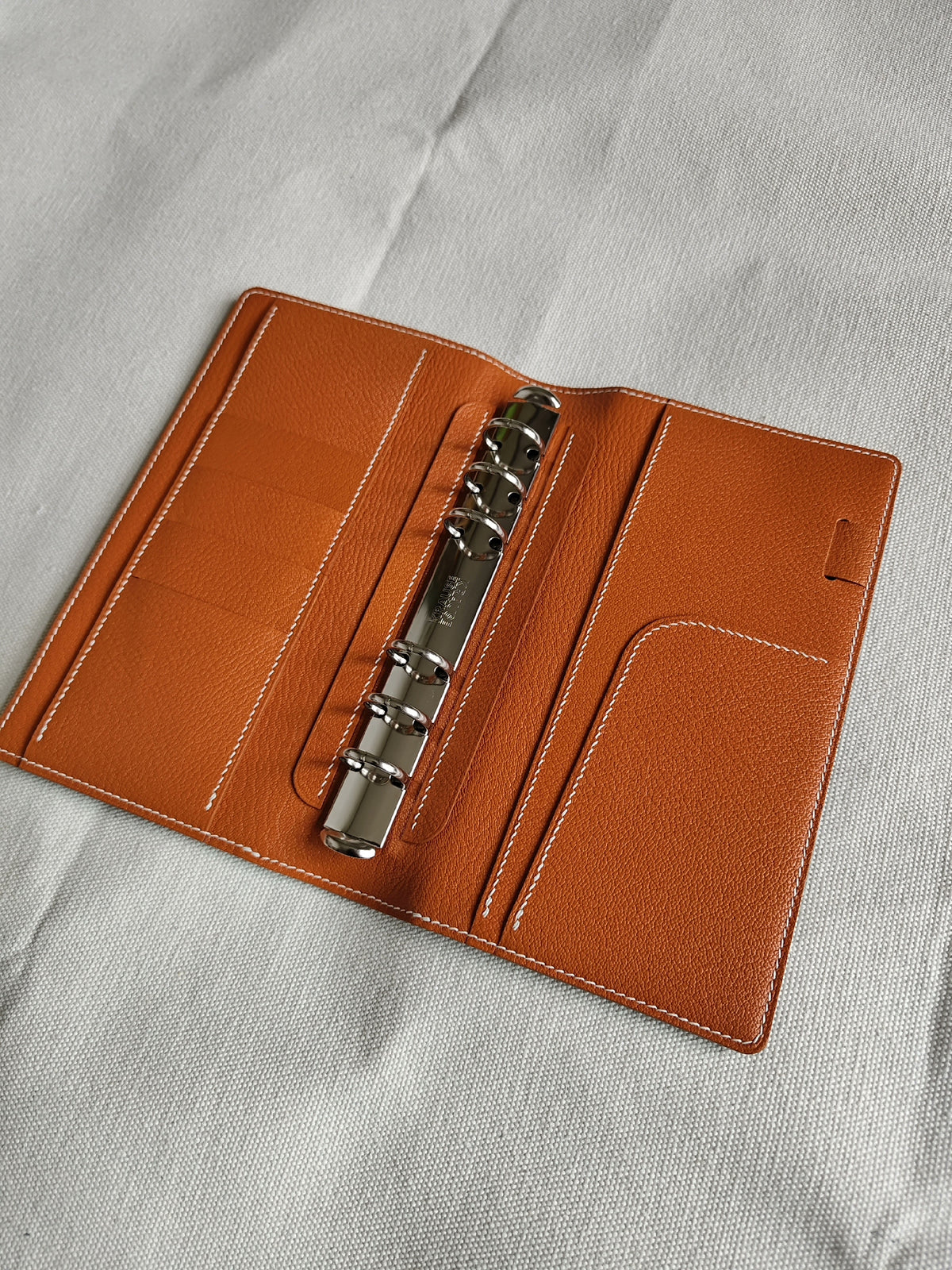 A6 Shell Cordovan Ring Binder Notebook