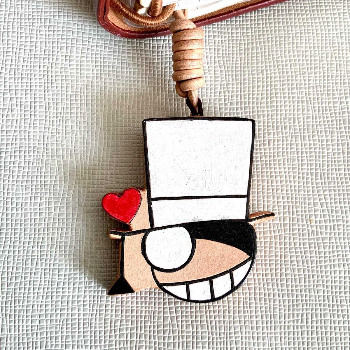 Set di charm in pelle artigianale anime