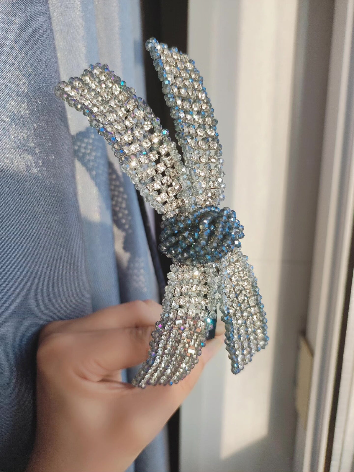 Crystal Bow Headband Oversized Hair Accessory