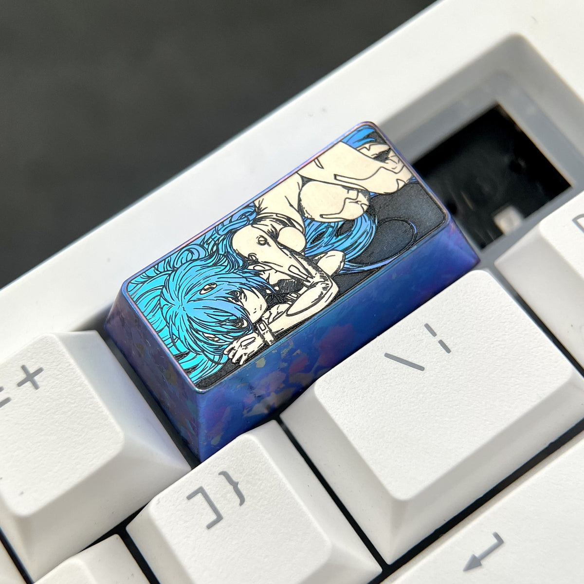 Rei Ayanami 2u Titanium Keycap