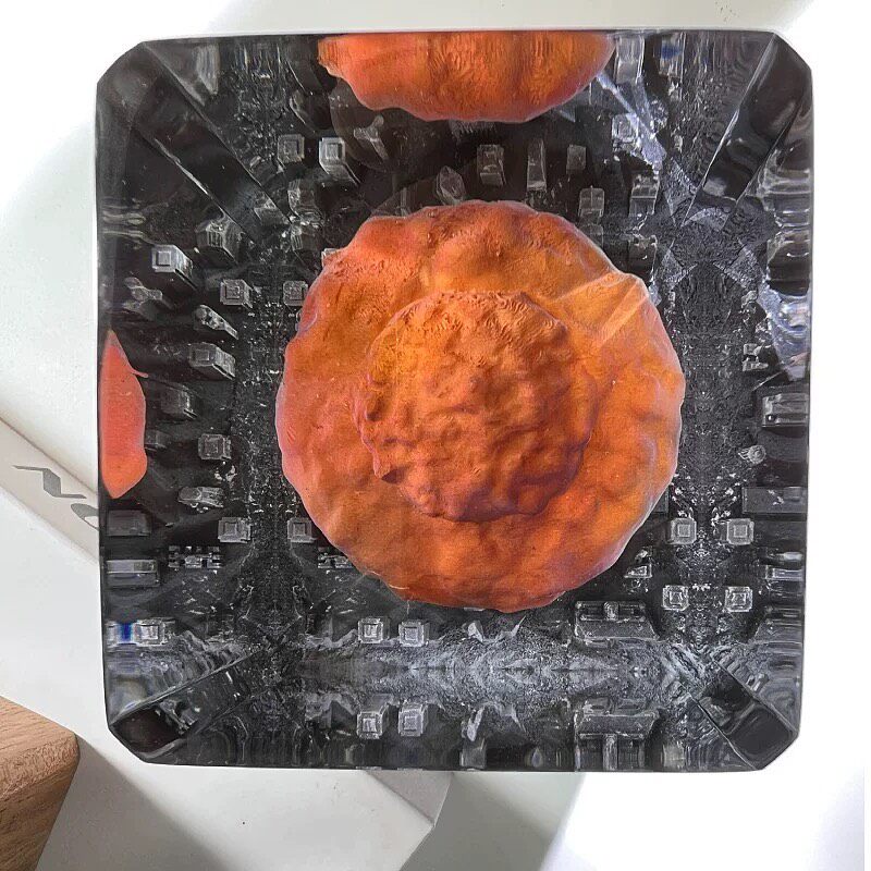 Mushroom Cloud Night Light Resin Diorama