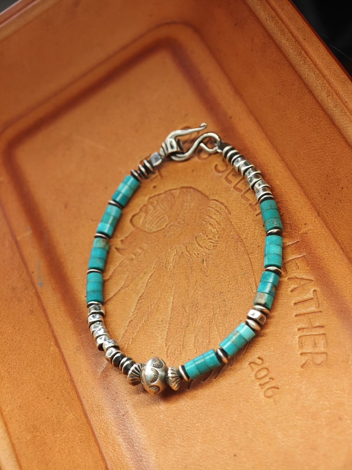 Sterling Silver Beaded Bracelet