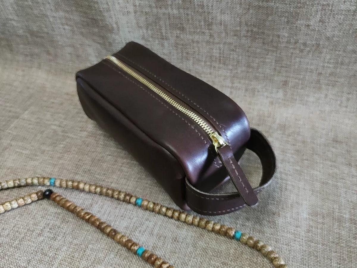 Pojo de Couro Clutch e Bolsa de Ferramentas Artesanal