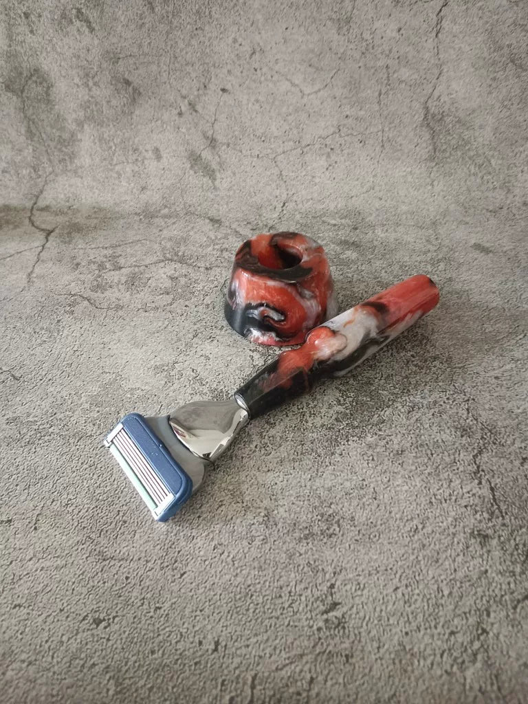 Handmade Safety Razor with Custom Turned Handle