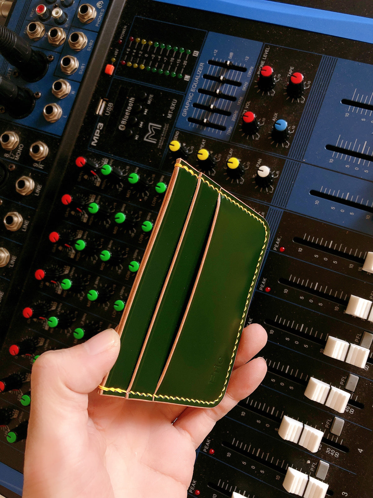Japanese Shell Cordovan Card Holder Green