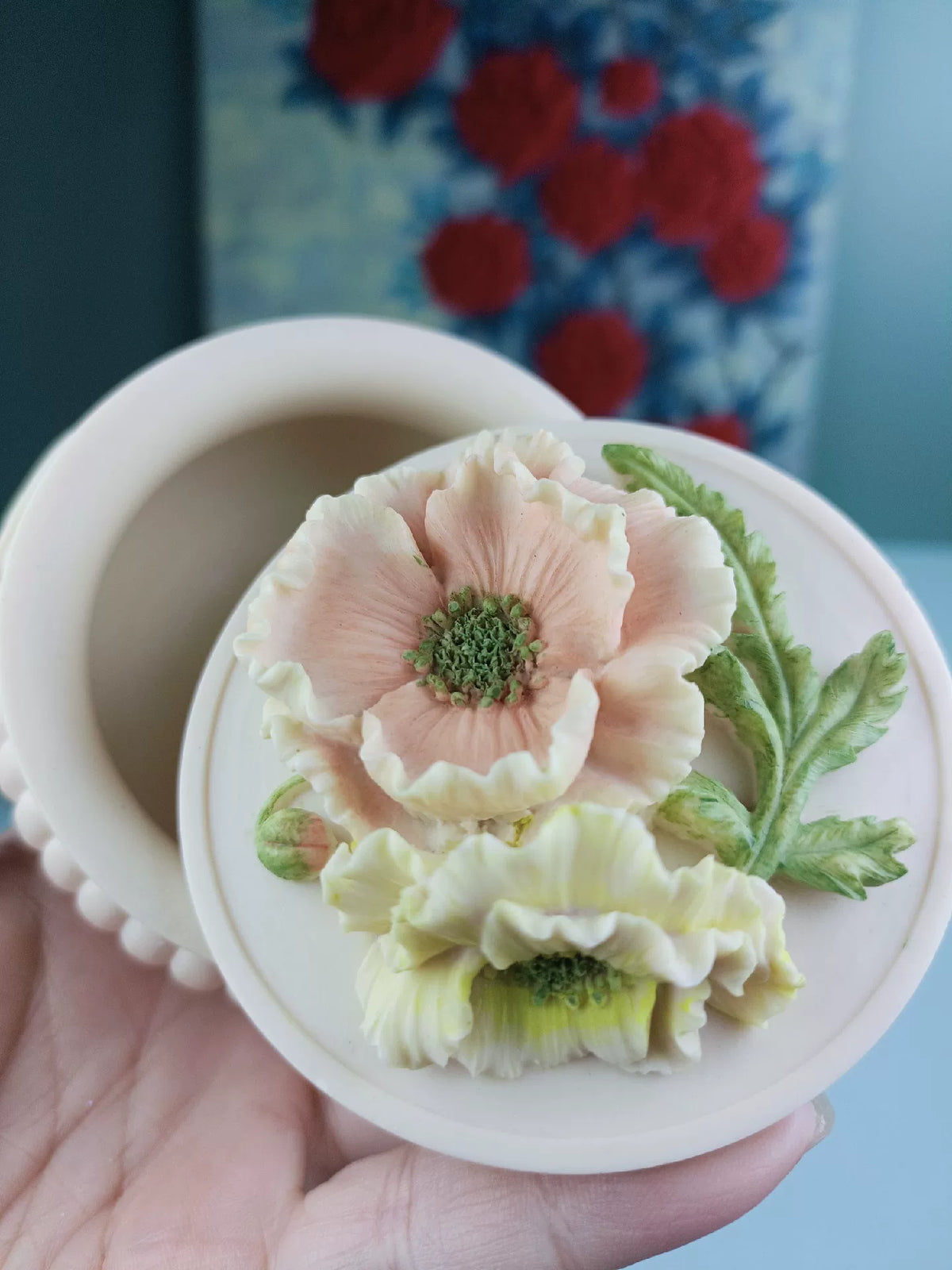 Molde de Recipiente Floral con Tapa Silicona Grado Alimentario
