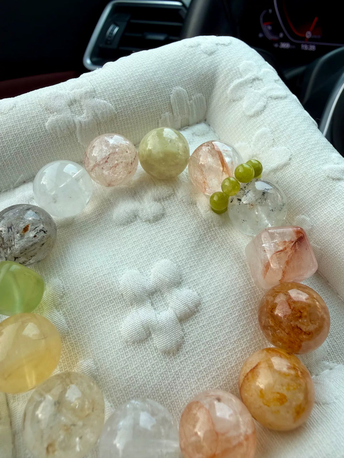 Mixed Gemstone Crystal Beaded Bracelet
