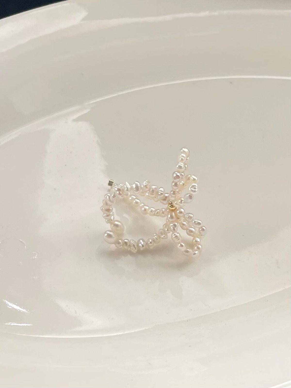 Freshwater Pearl Bow Knot Ring