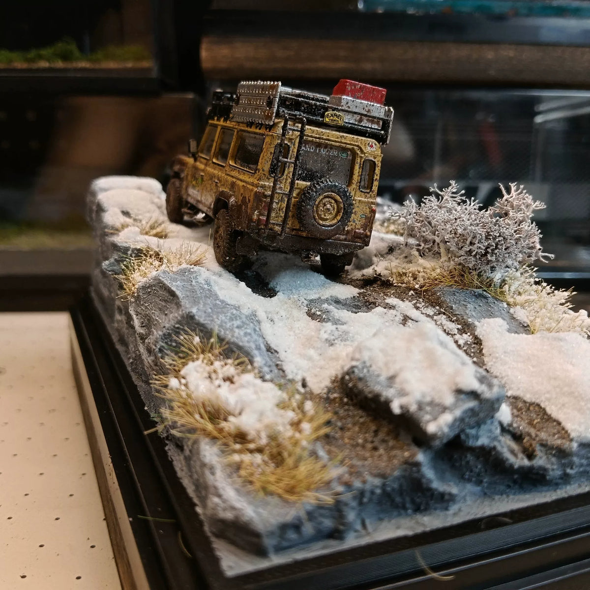 1:64 Schnee Off-Road Diorama Displaybasis