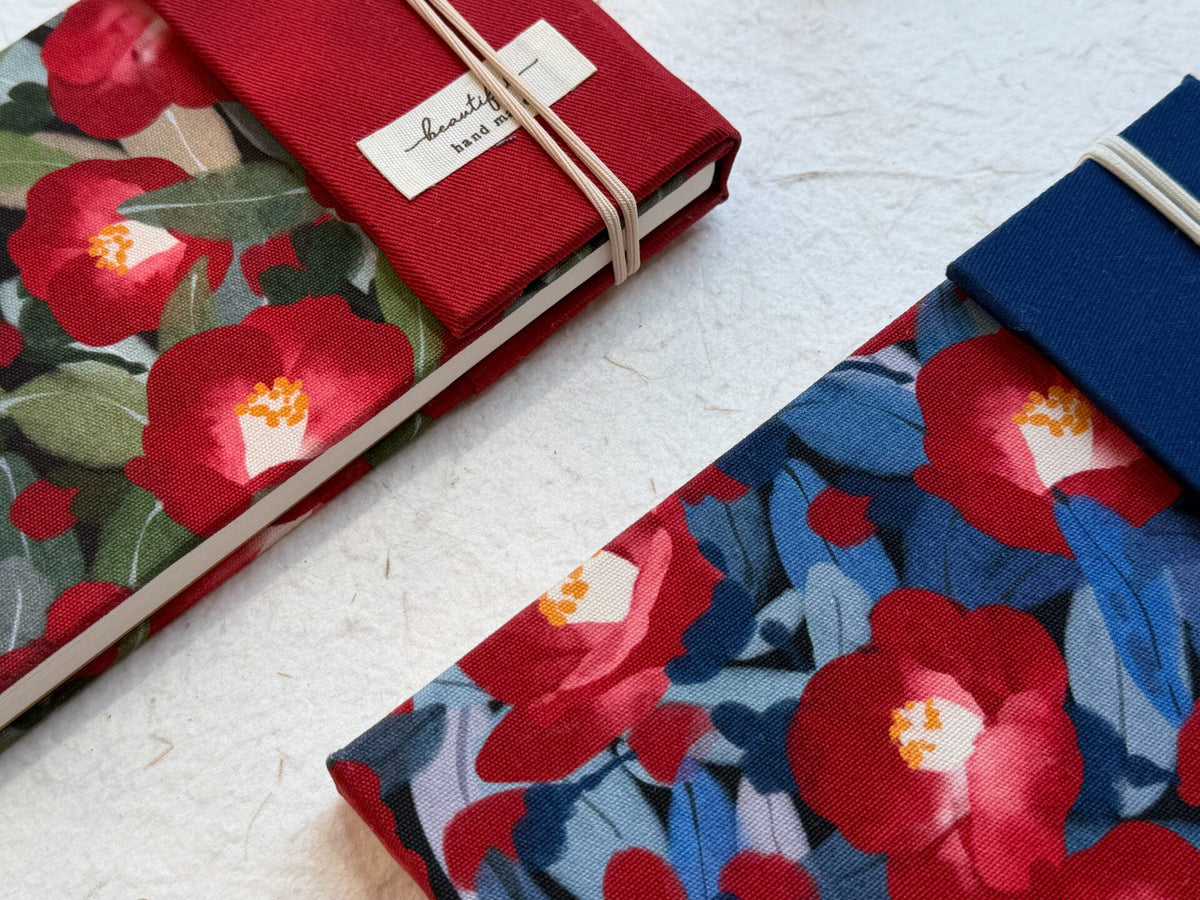 Handmade Camellia Watercolor Notebook 300gsm