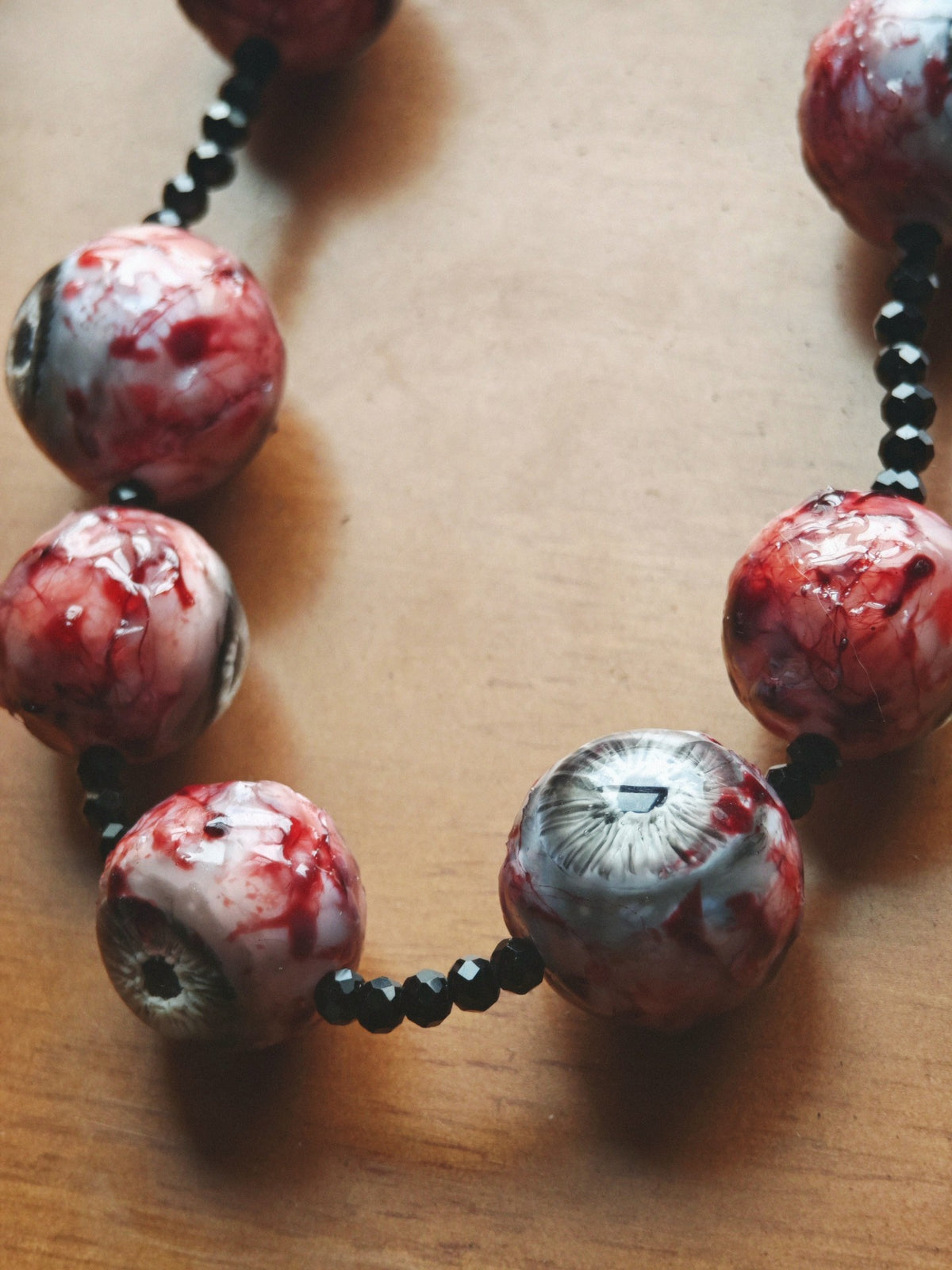 Cthulhu Eyeball Bead Bracelet Resin