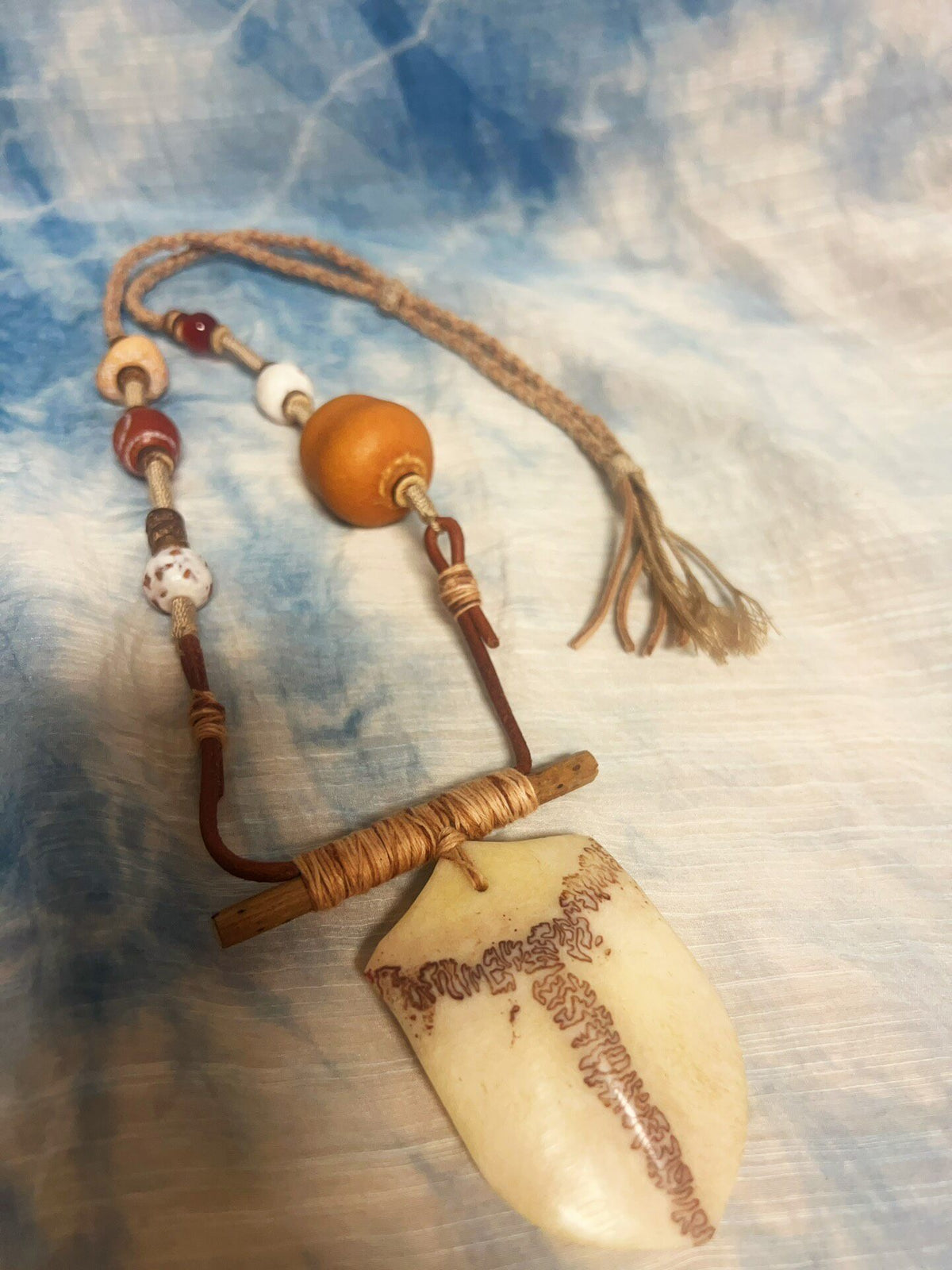 Handwoven Jade Pendant Necklace