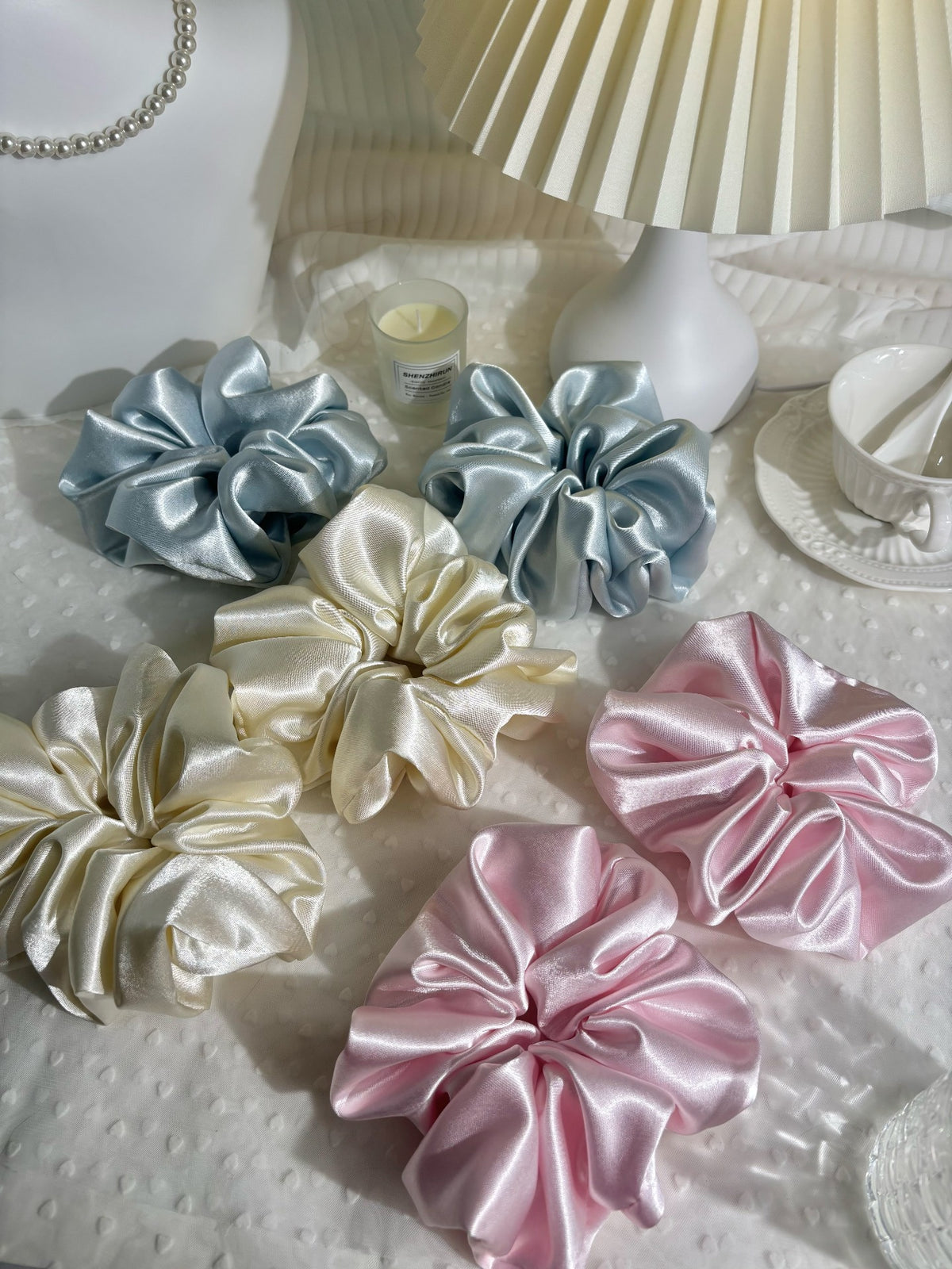 Satin Scrunchies 16cm Three Colors