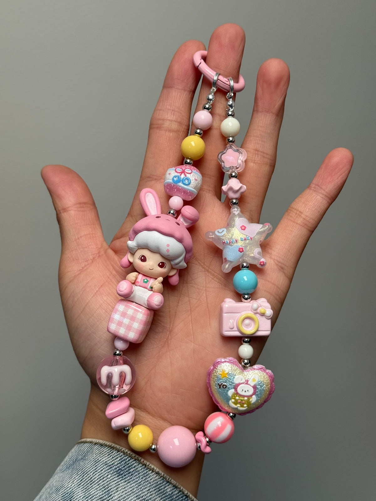 Dimoo Bunny Phone Strap Bag Charm Keychain