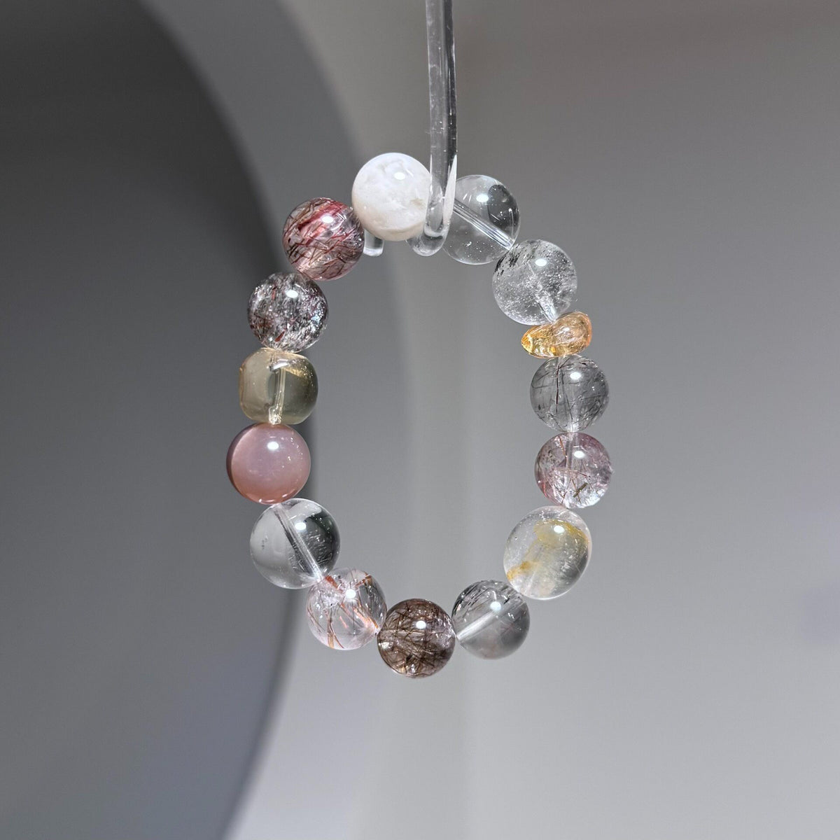 Set di bracciali in cristallo Black Gold Super Seven