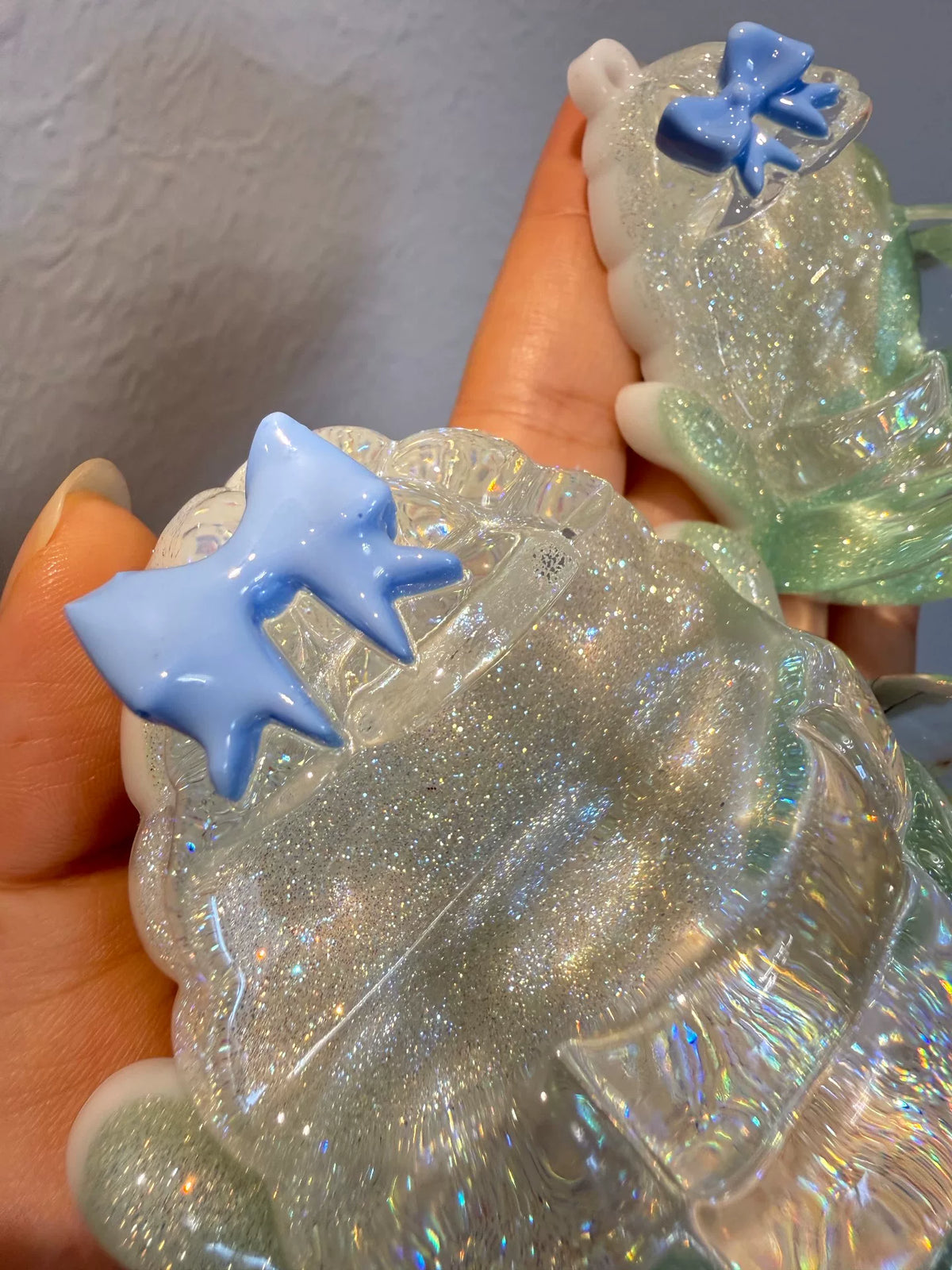 Glitter Resin Cupcake Telefoonstand