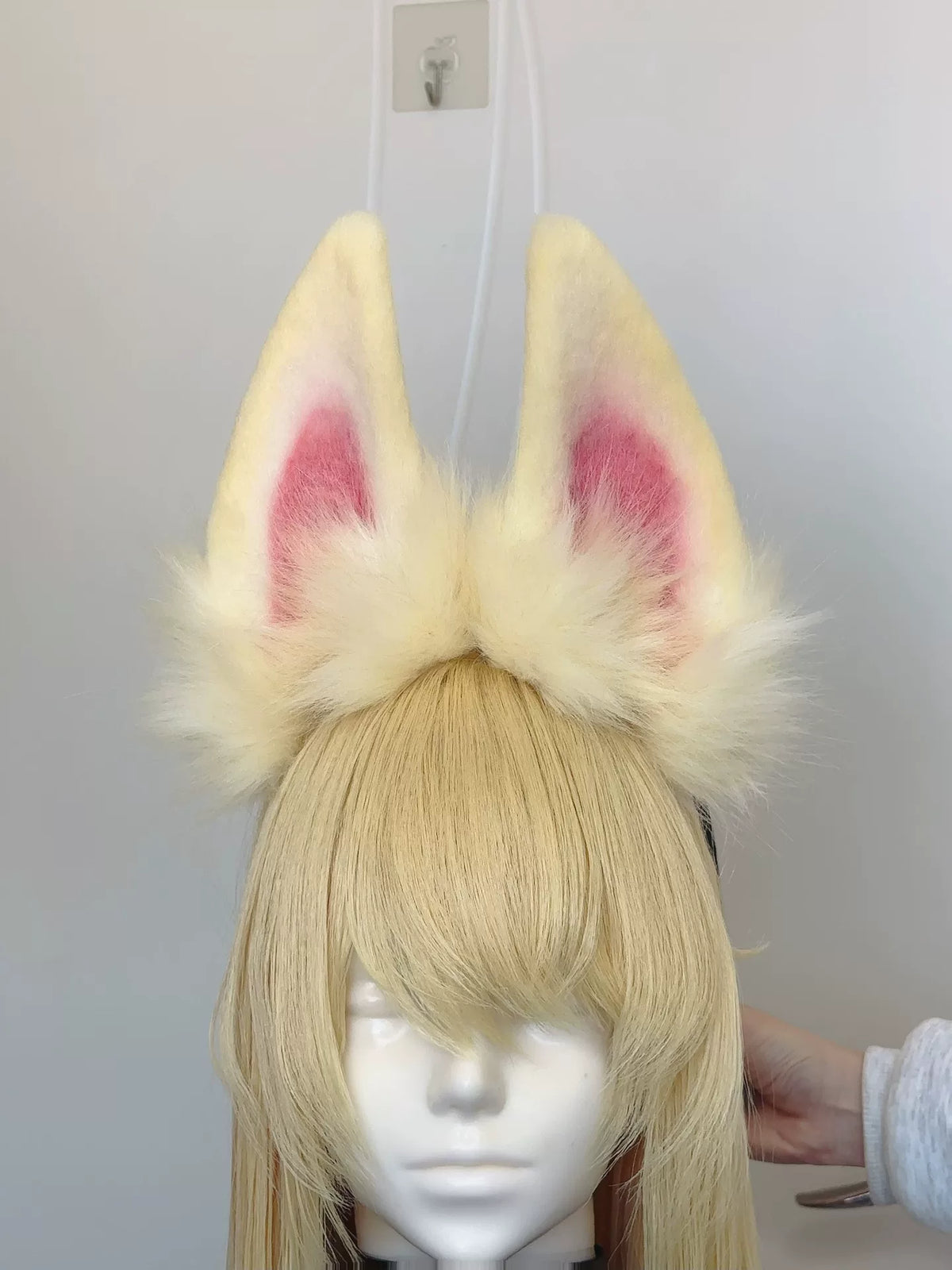 Orecchie da Coniglio in Ecopelliccia Soffice, Copricapo Cosplay