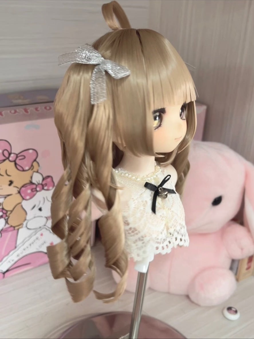 Doll Wig with Twin Tail Curls