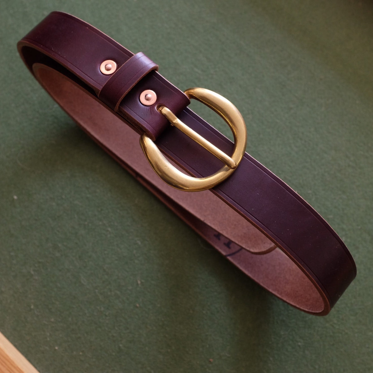 Belt with Solid Copper Buckle