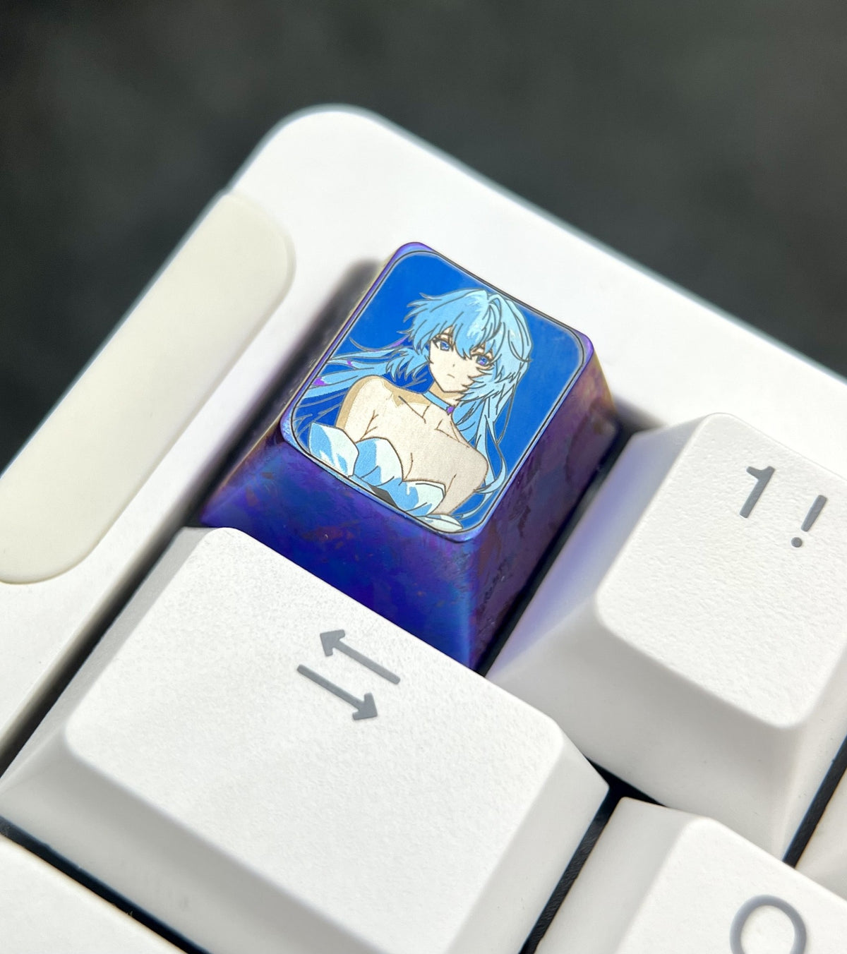 Rei Ayanami Titanium Alloy Keycap