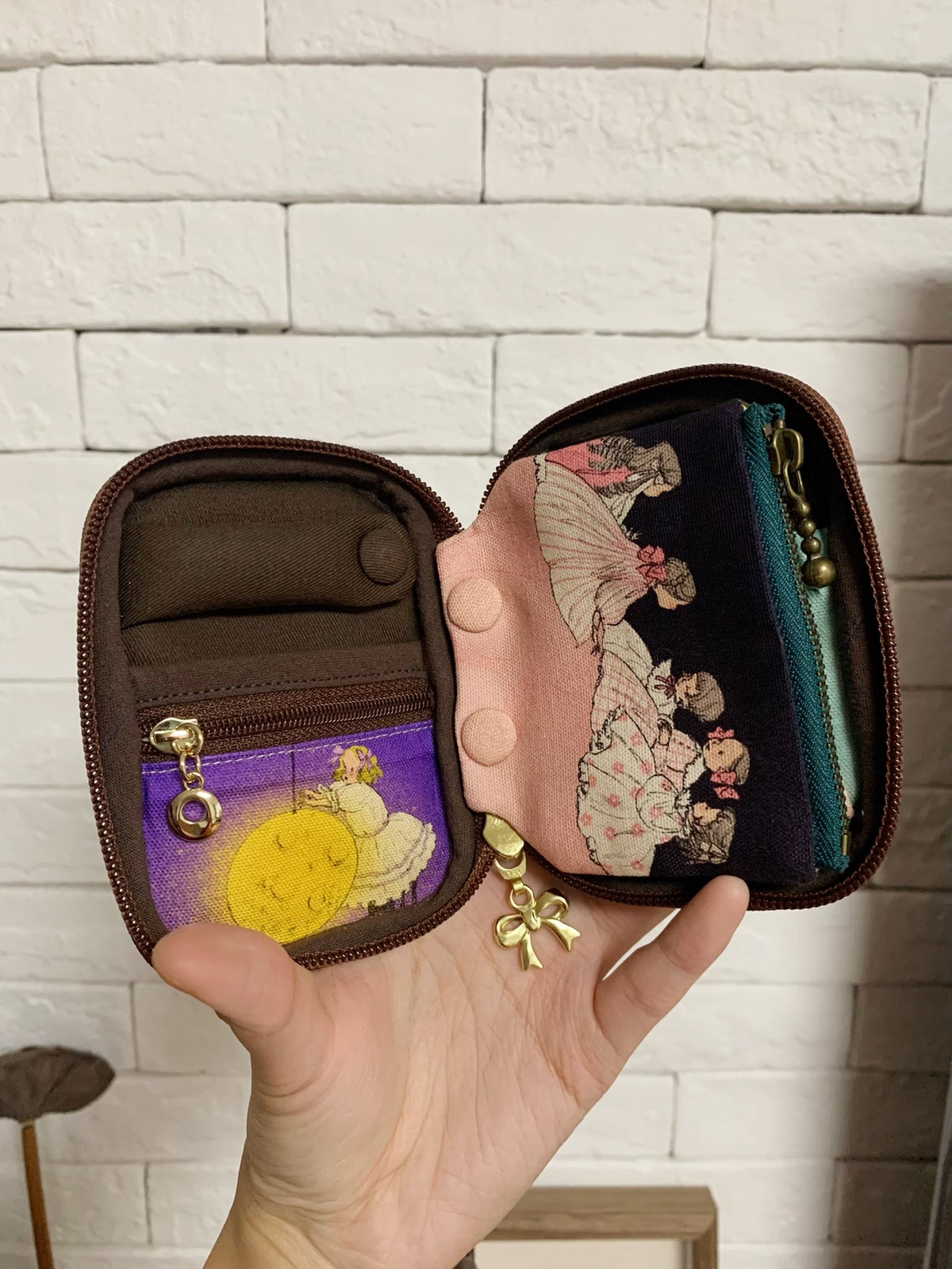 Book Pouch with Tapestry Design