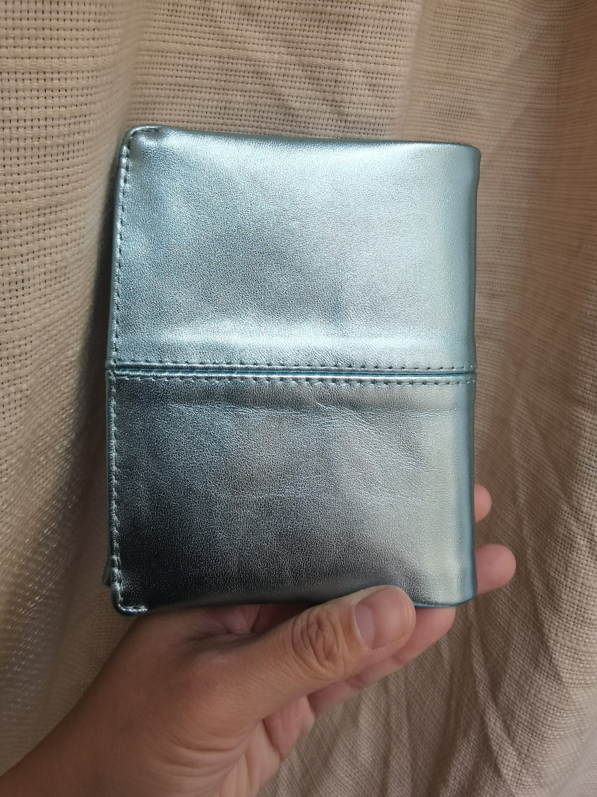 Metallic Blue Sheepskin A7 Ring Binder Cover
