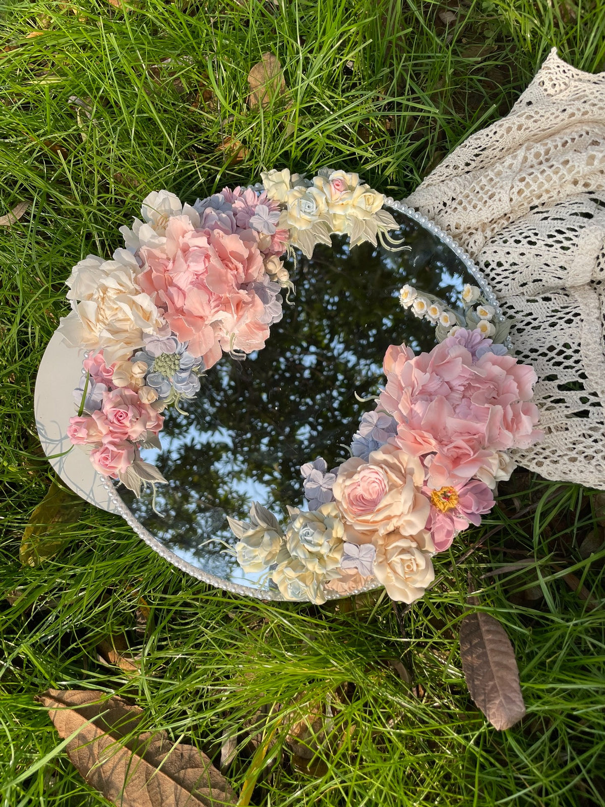 Clay Flower Custom Mirror