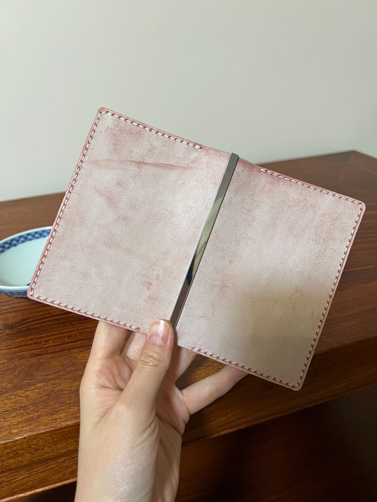 Pink Wax Leather M5 Planner Cover