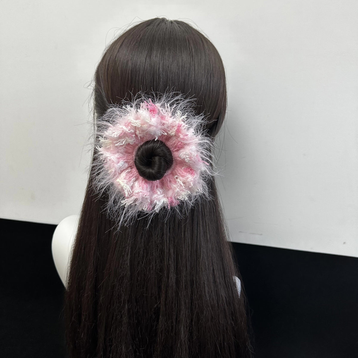 Hand Crochet Floral Hair Scrunchie