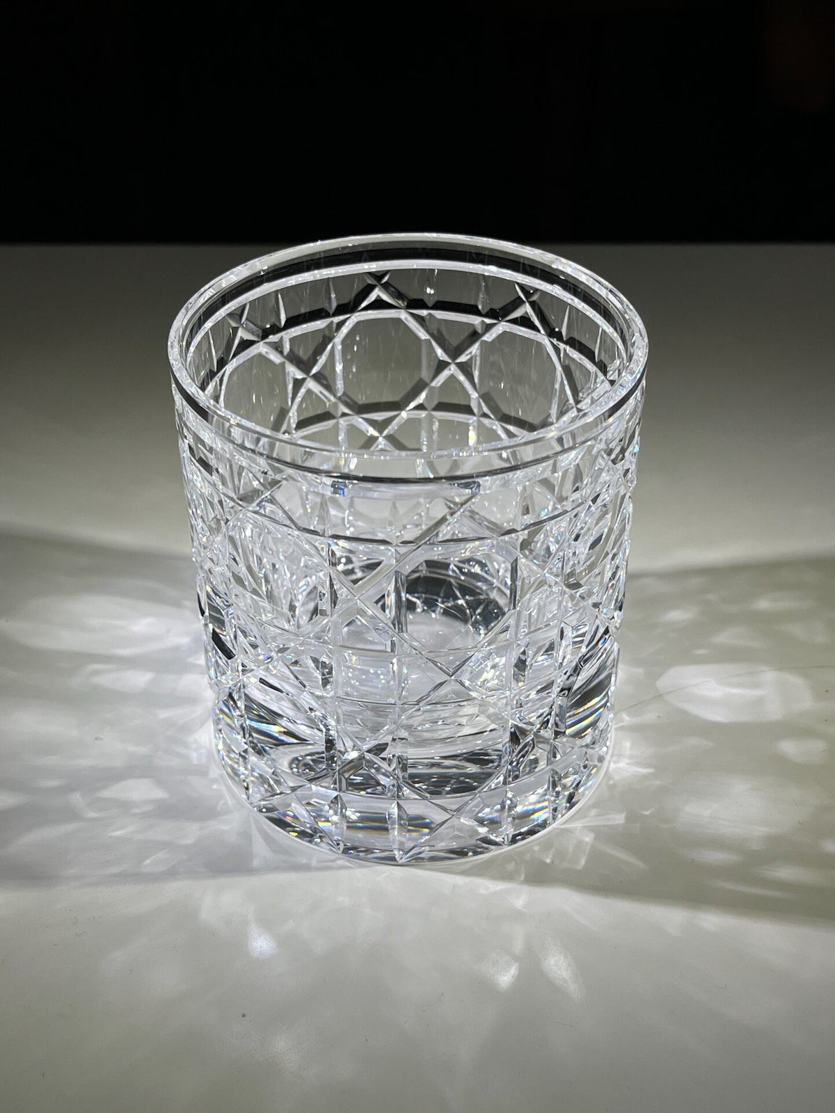 Crystal Rattan Pattern Whiskey Glass 250ml