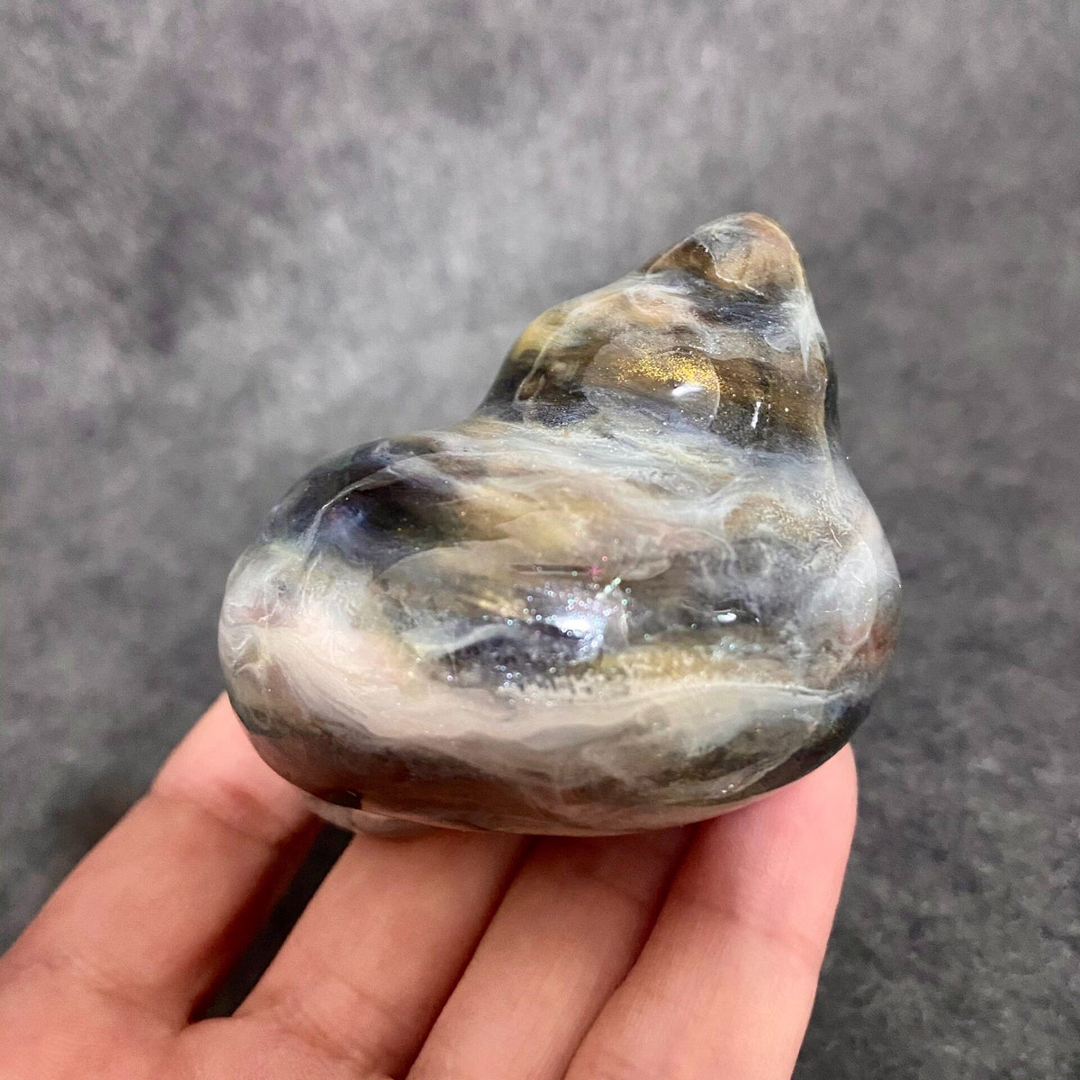 Hermit Crab Shell Ink Wash Custom