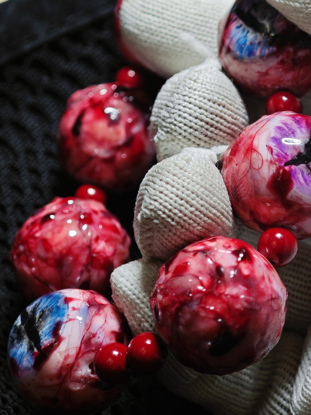 Cthulhu Bloody Abyss Eye Bracelet Red Agate