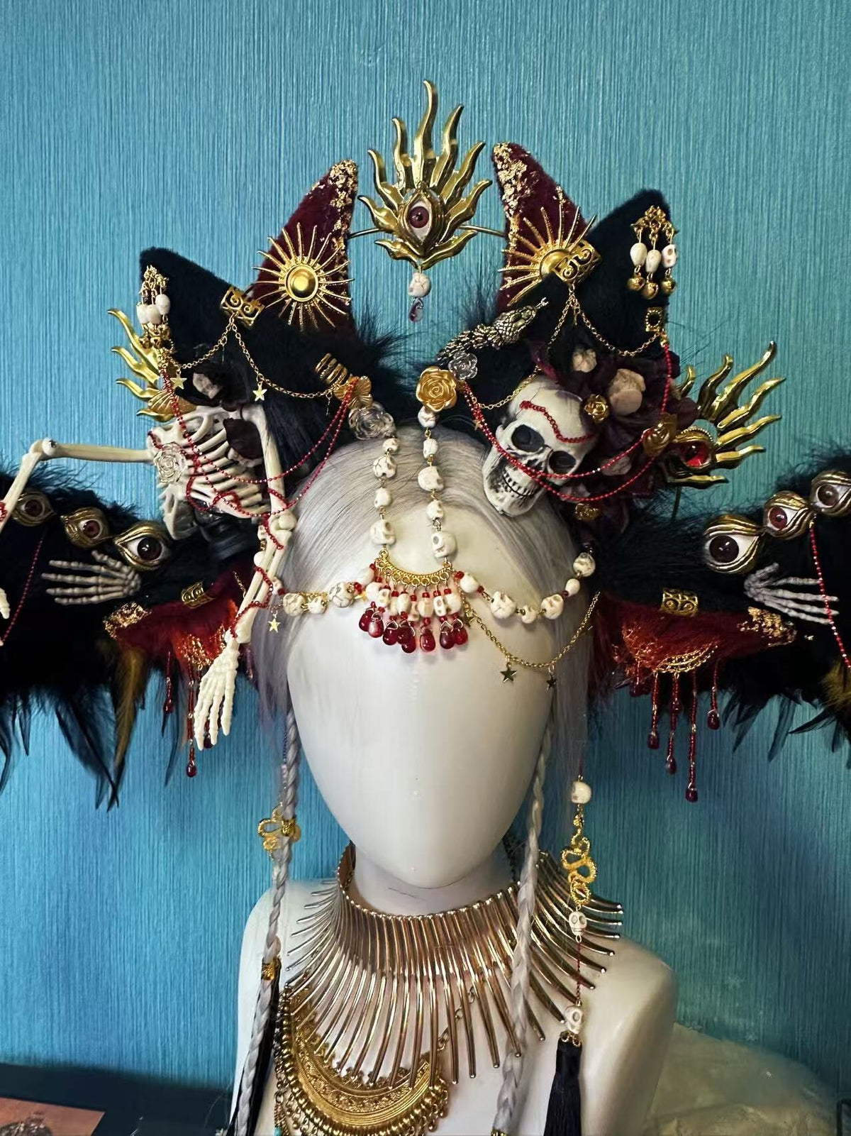 Necromancy Rhapsody Triple Beast Ear Headpiece