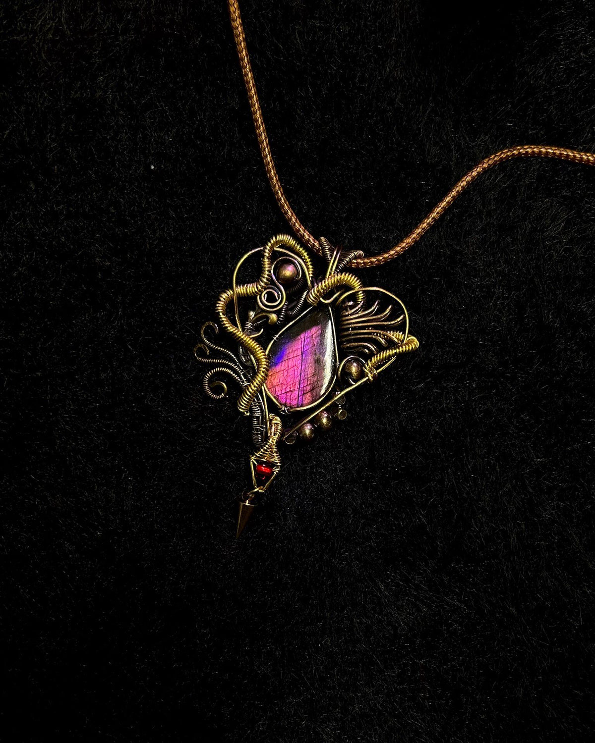 Labradorite Wire Wrapped Pendant
