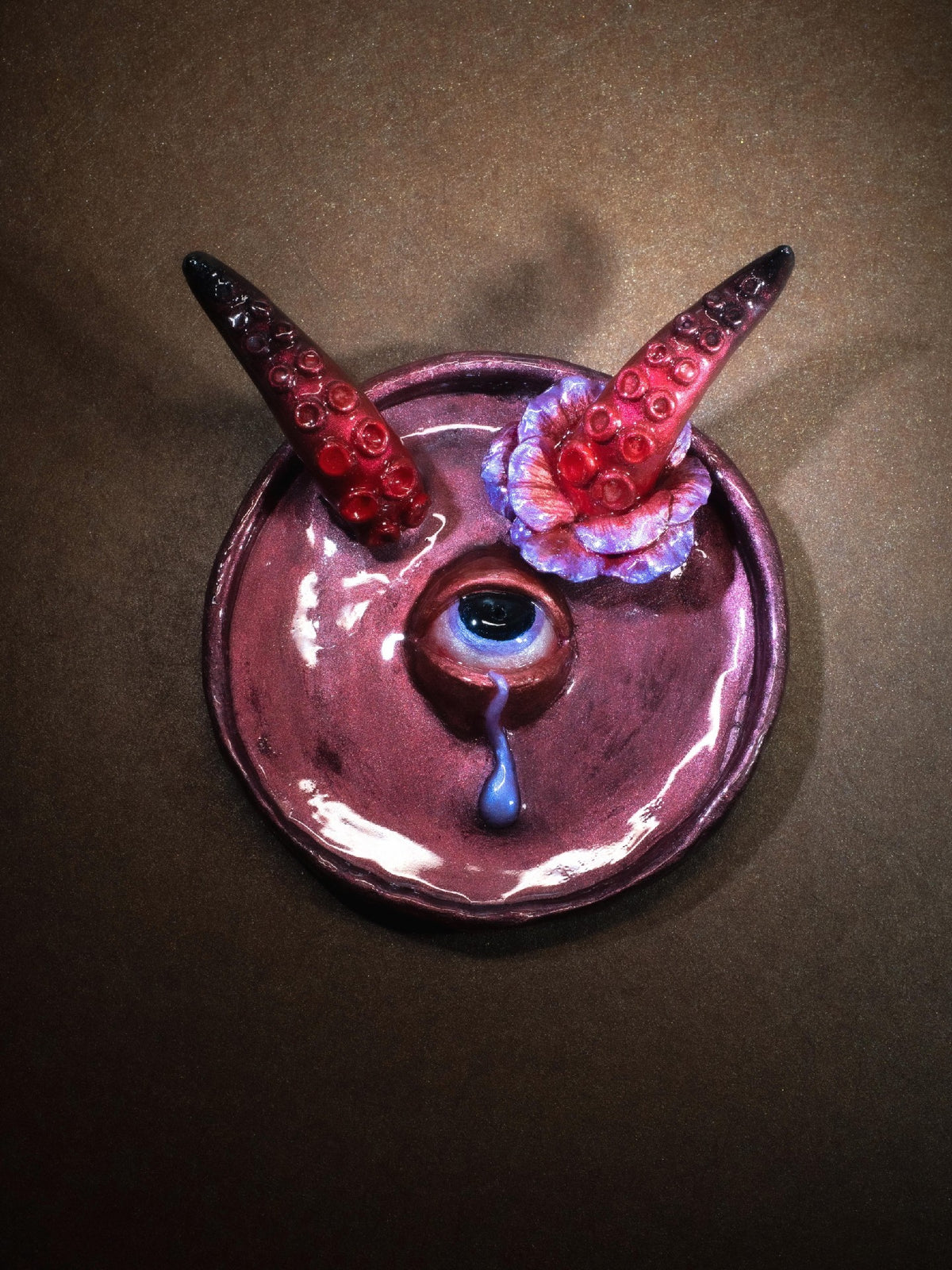 Cthulhu Eye Tentacle Ring Holder Incense Tray