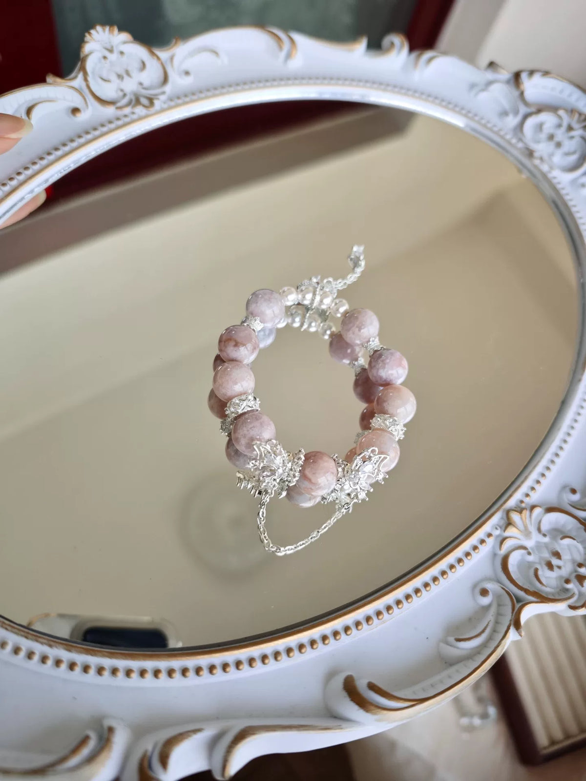 Sakura Agat-armband 12mm