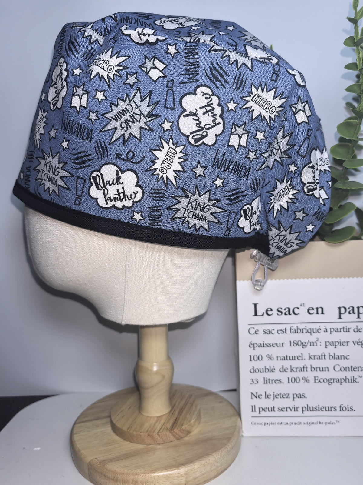 Comic Print Cotton Scrub Cap