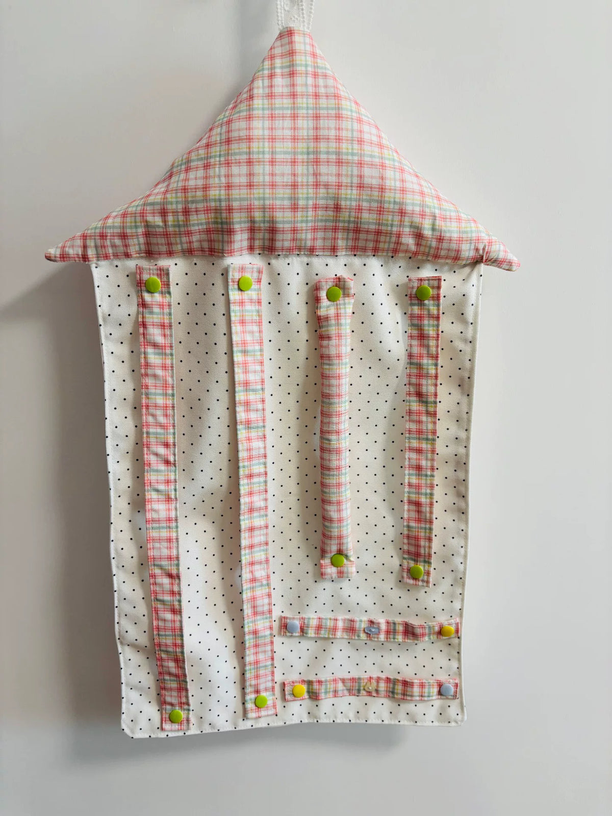 Handmade Fabric House Hair Accessory Organizer
