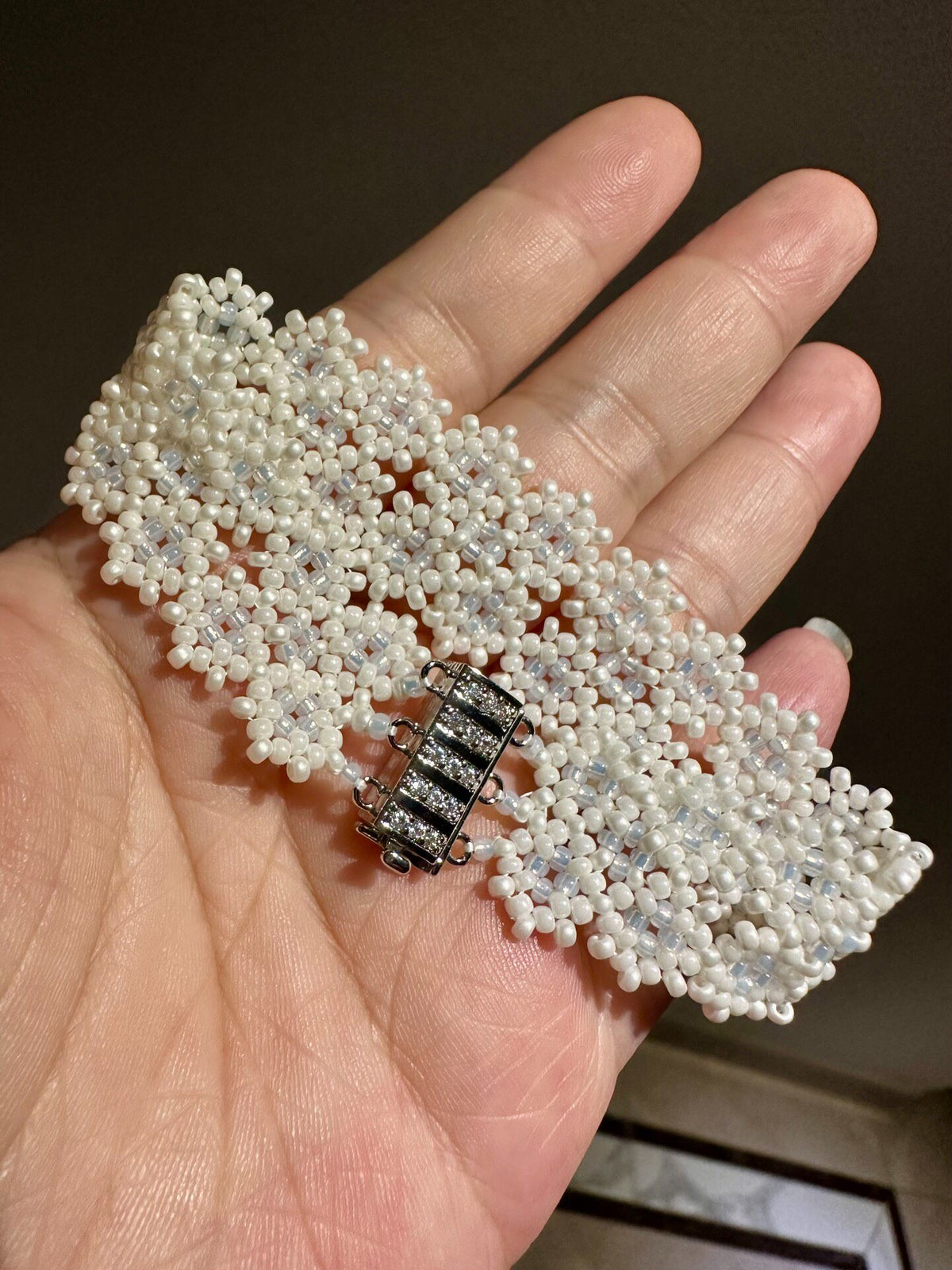Handwoven Miyuki Bead Wide Bracelet