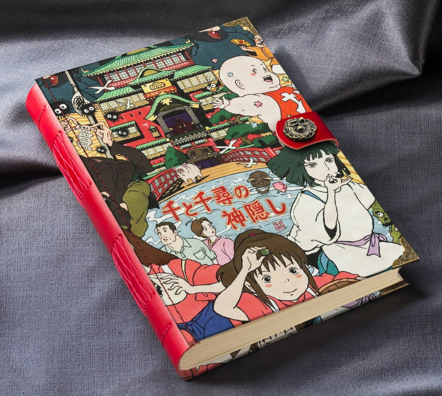 Spirited Away Fabric Notebook with 120gsm Blank Pages