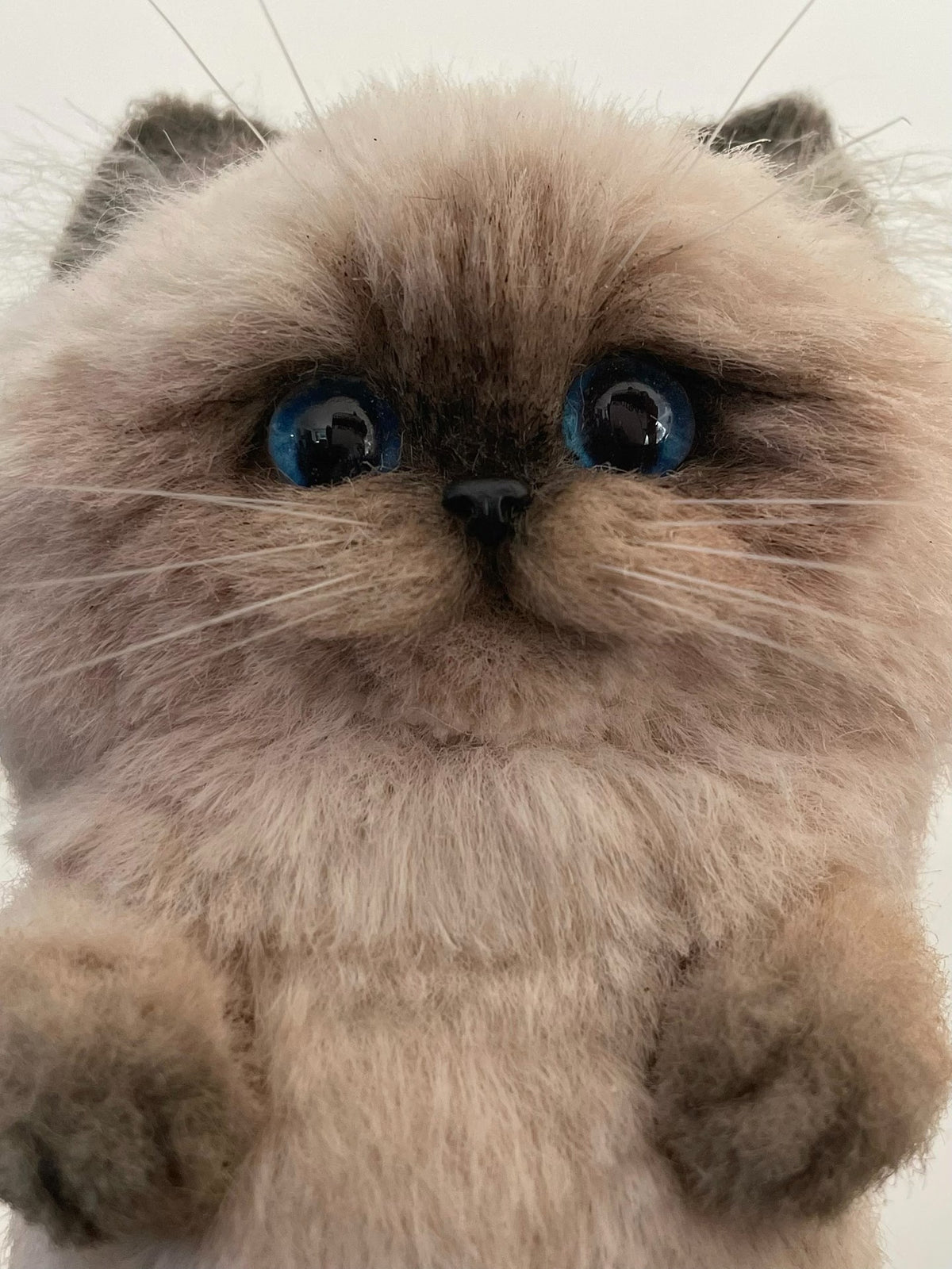 Chenille Cat Plush Keychain Toy