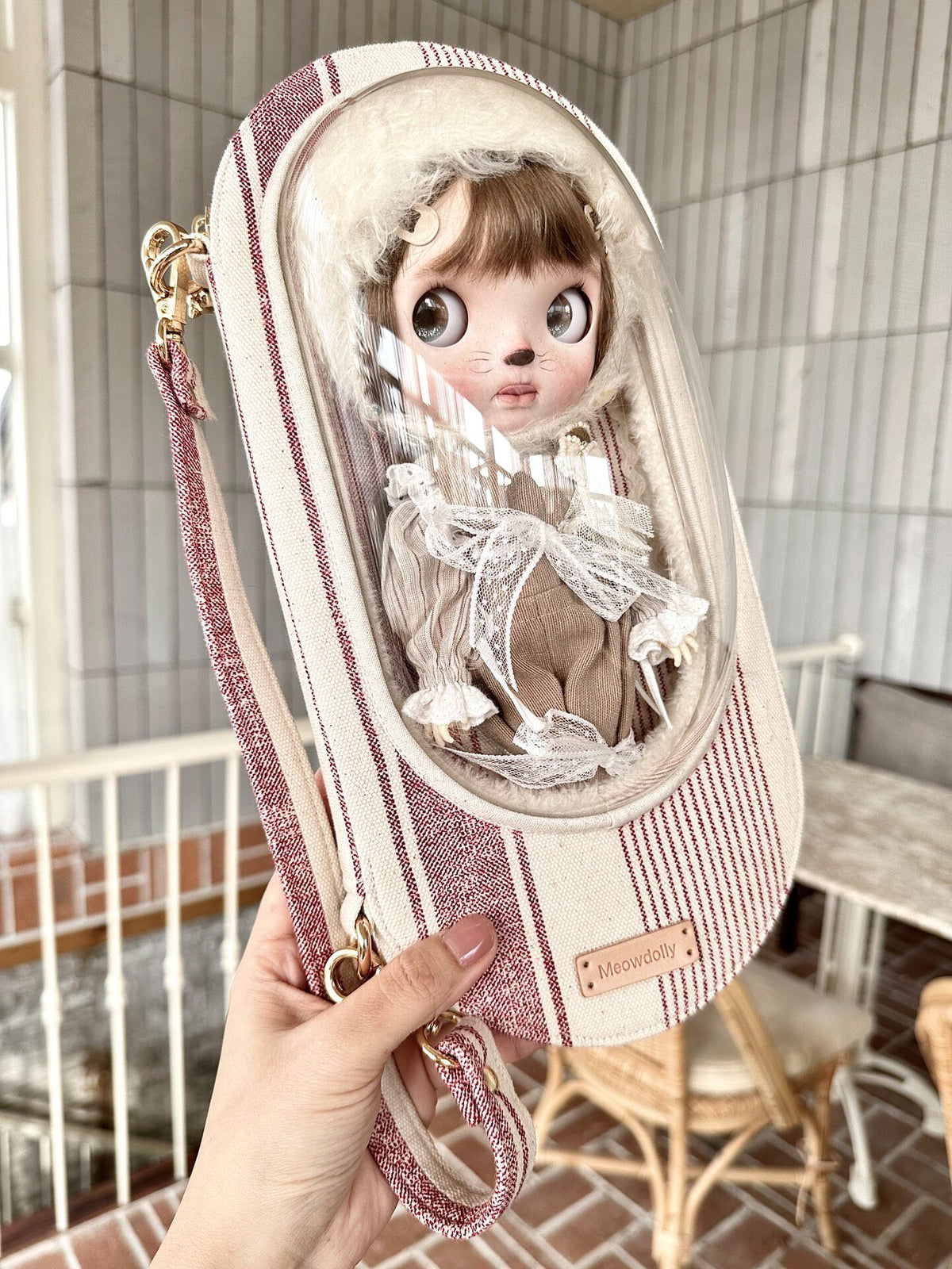 Blythe Doll Carrying Case with Transparent Window