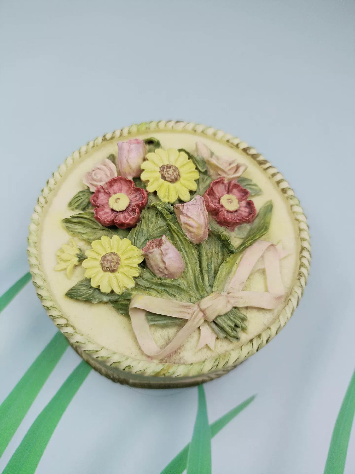 Ronde Siliconen Bloemenboeket Vorm met Dekksel