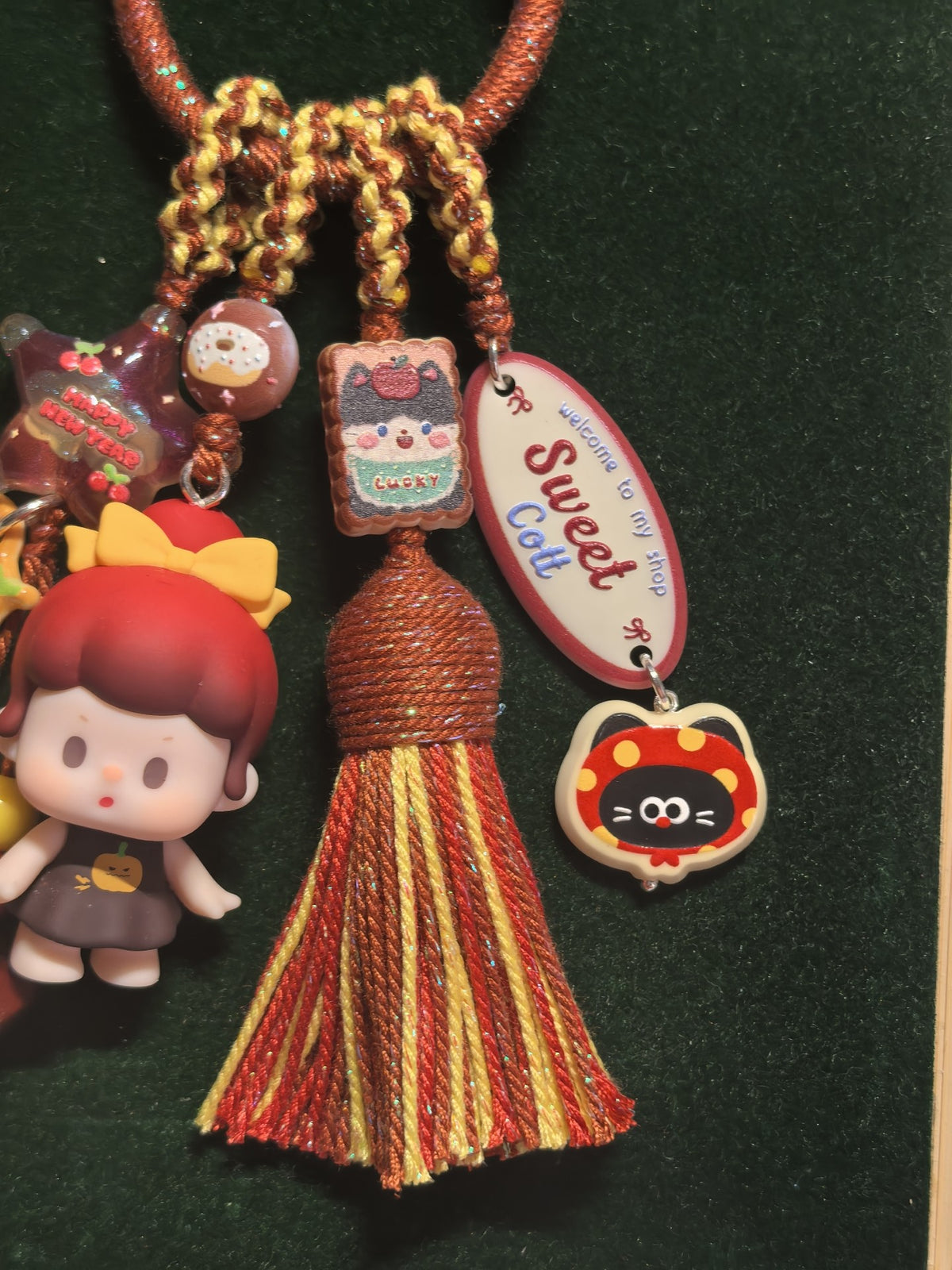 Pumpkin Doll Figurine Phone Charm Keychain