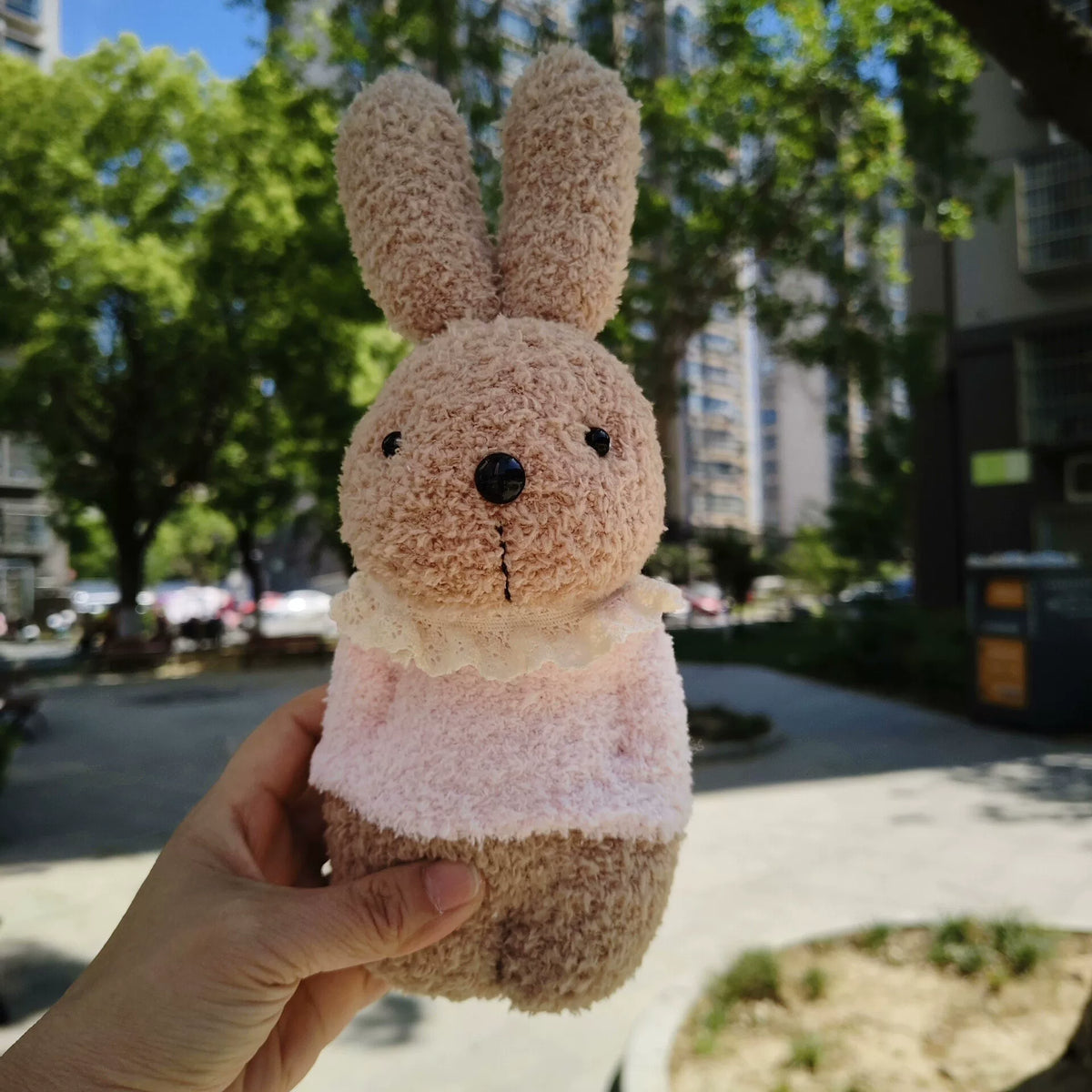 Handmade Sock Doll Plush Rabbit 23 cm